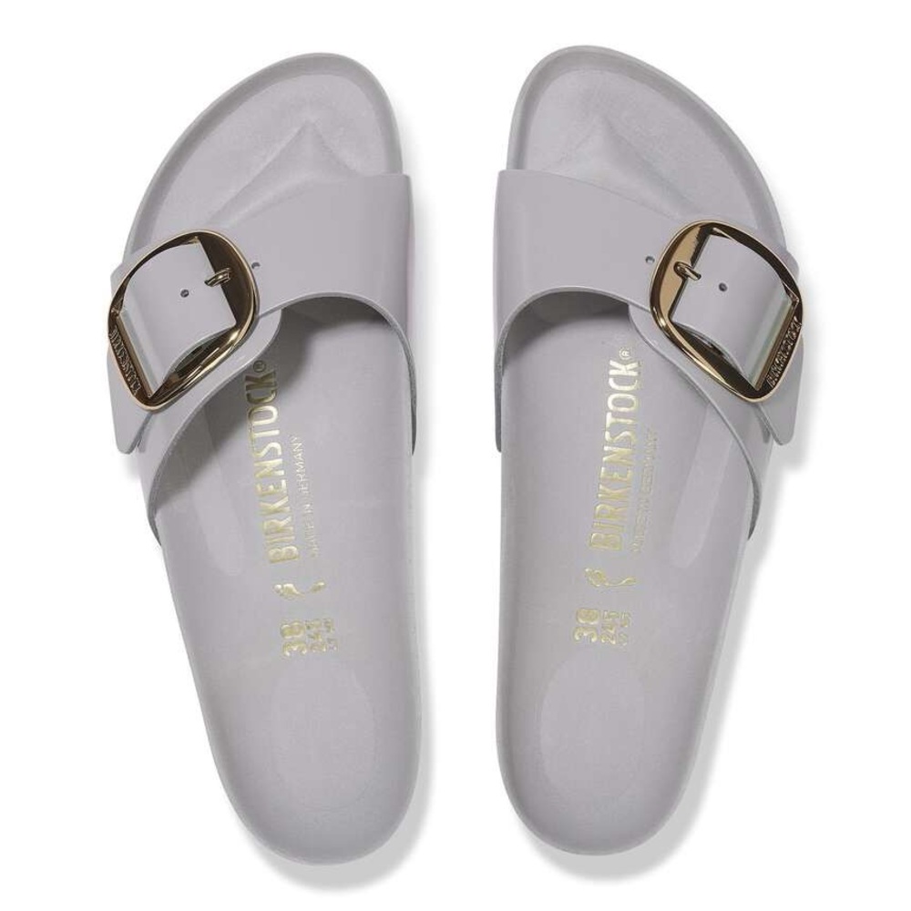 New Birkenstock Madrid Big Buckle
Natural Leather Patent